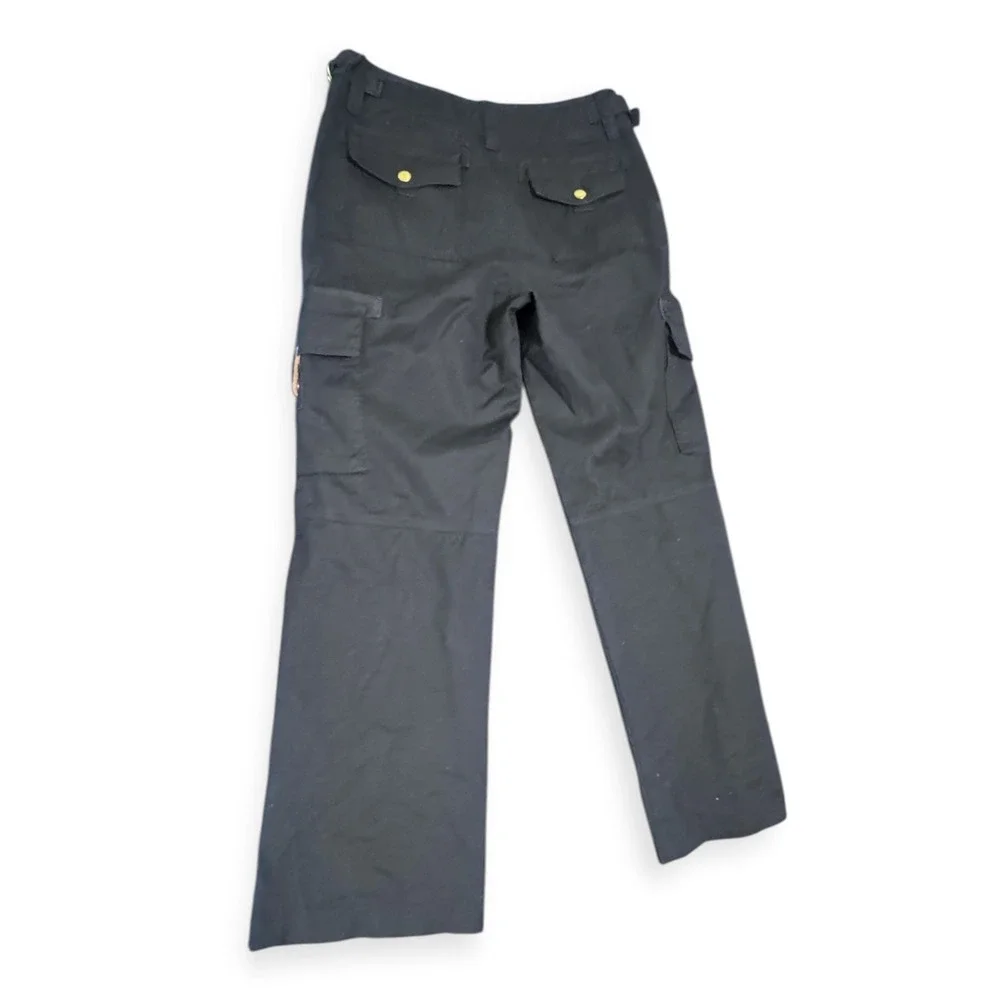 Ralph Lauren LRL Black Cargo Pants Utility Straight Leg Cotton Blend s4 Gorpcore